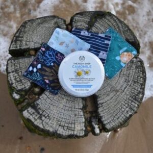 LUCKY DIP Set of 4 Small Face Cloths (Towelling Backed)