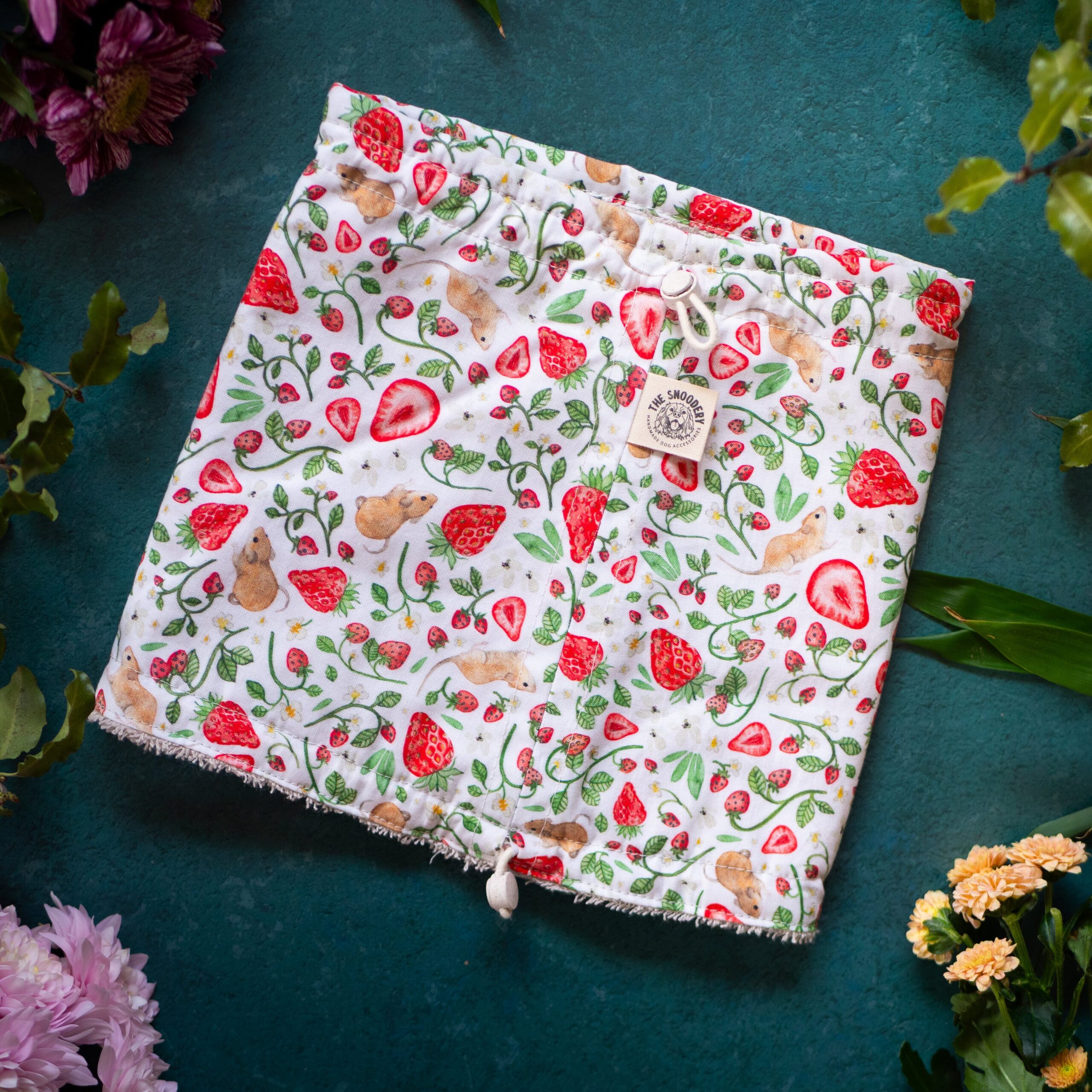 'Mice & Strawberries' Drying Snood