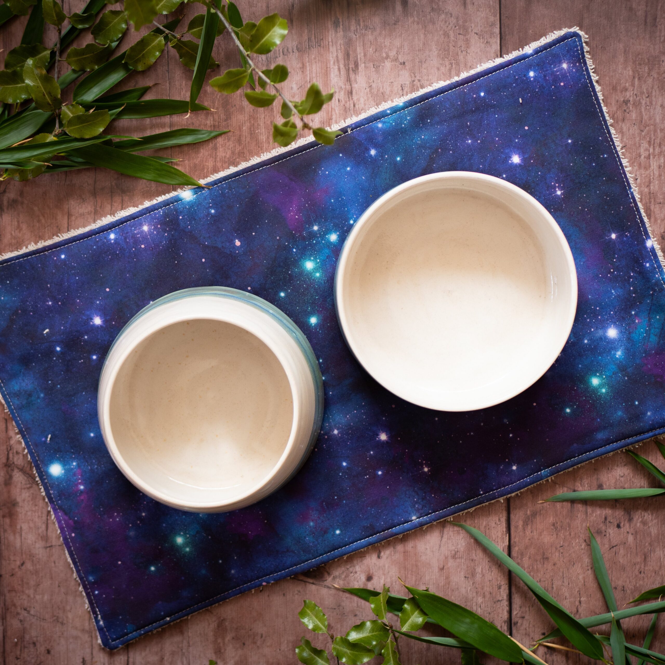 'Under the Stars' Dog Bowl Place Mat (standard double only)
