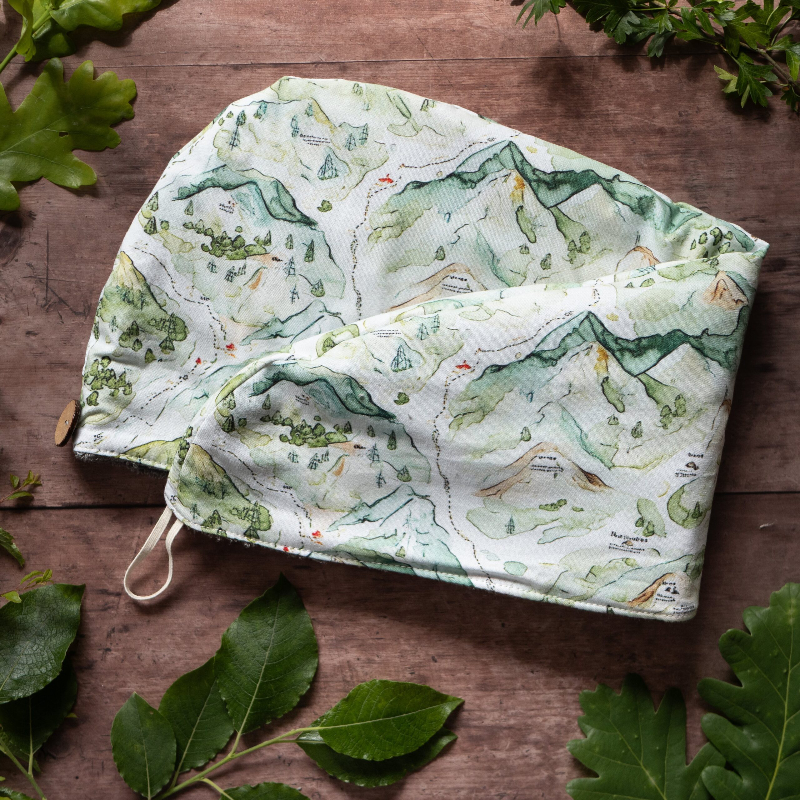 'Mountain Hikes' Hair Towel